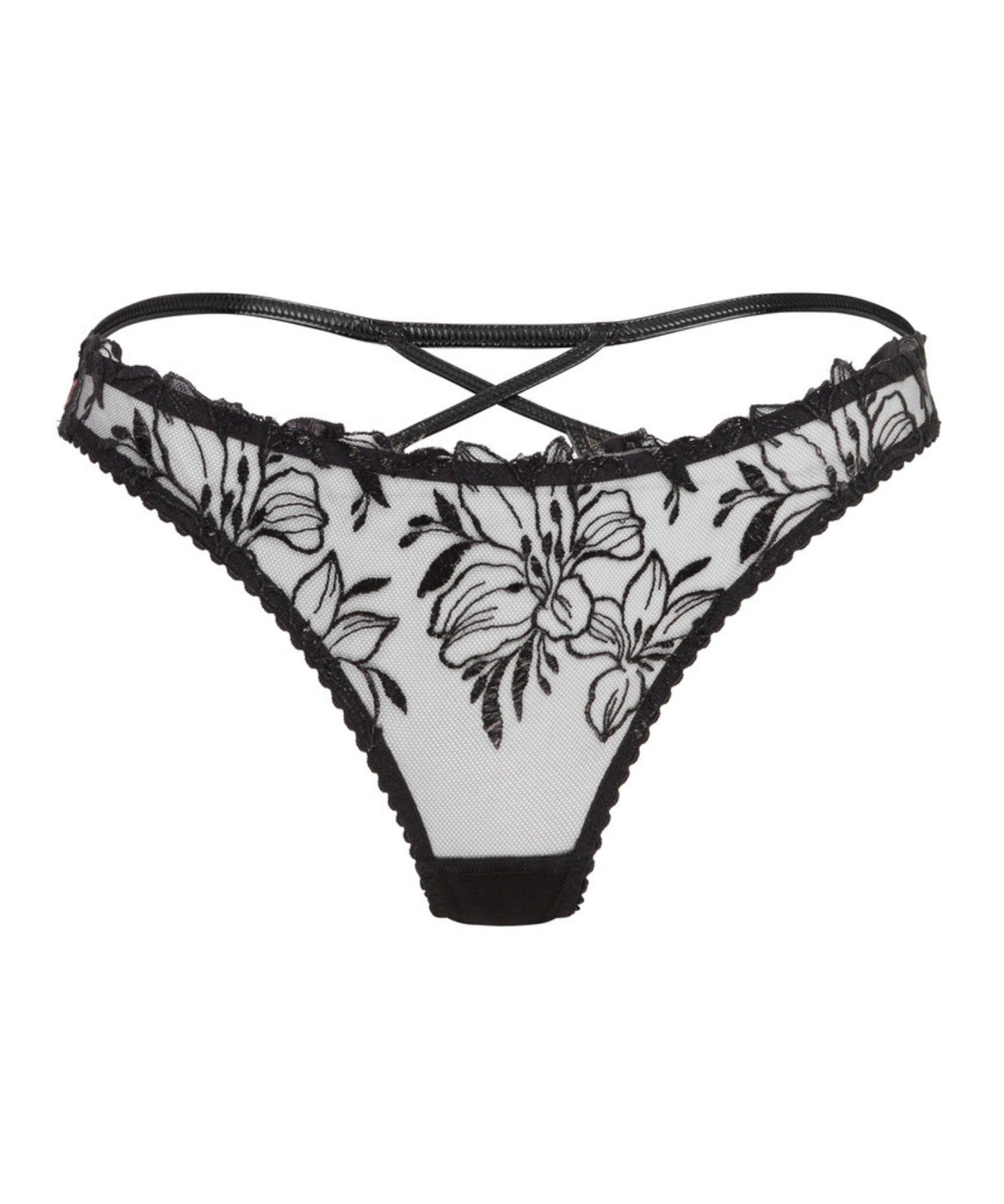 Agent Provocateur Ozella Brief (Black) - Luxury Lingerie | Avec Amour Sexy Lingerie