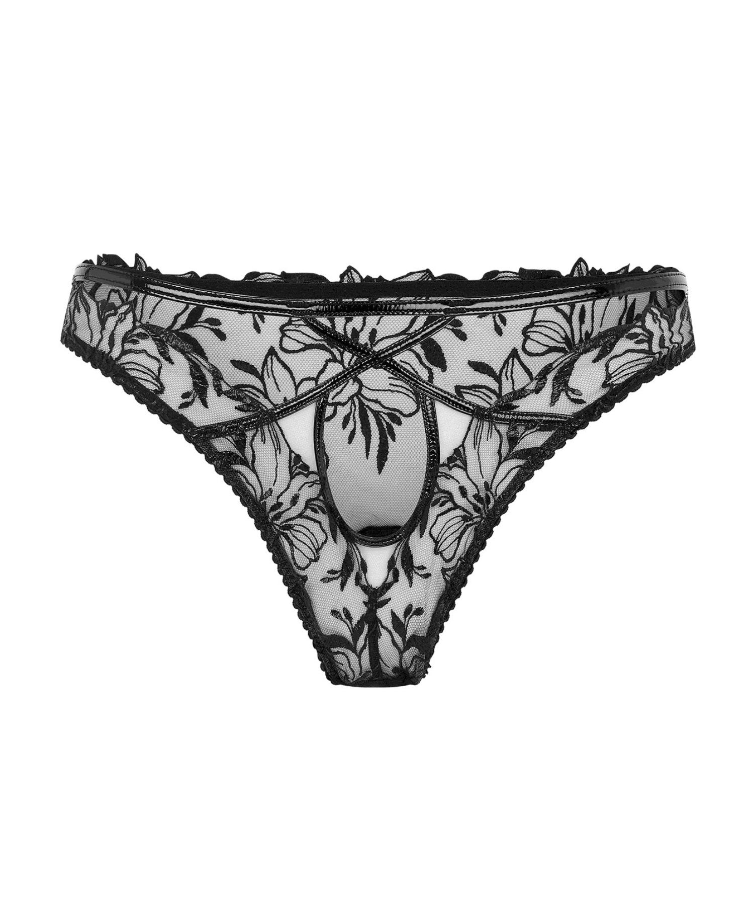 Agent Provocateur Ozella Brief (Black) - Luxury Lingerie | Avec Amour Sexy Lingerie