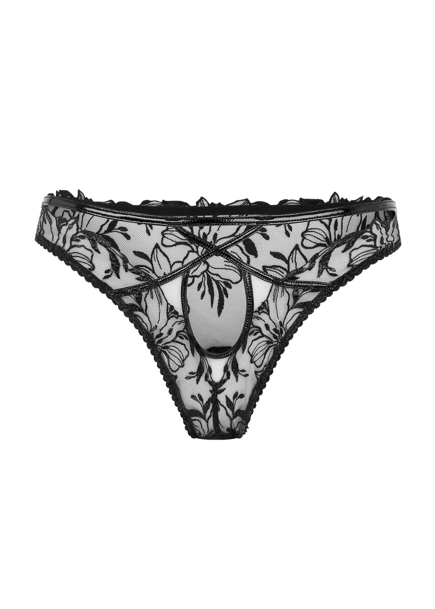 Agent Provocateur Ozella Brief (Black) - Luxury Lingerie | Avec Amour Sexy Lingerie