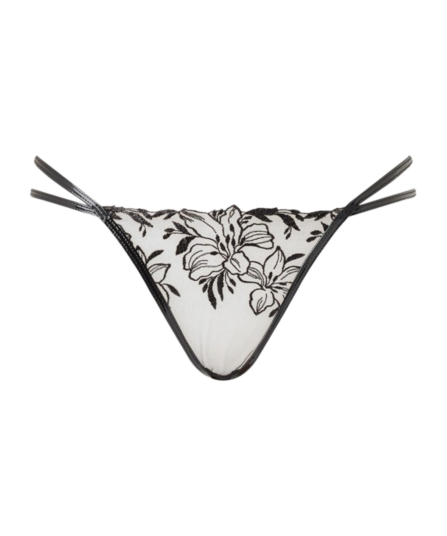 Agent Provocateur Ozella Ouvert Brief (Black) - Luxury Lingerie | Avec Amour Sexy Lingerie