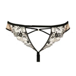 Atelier Amour After Midnight Tanga - Nude Mesh Lace Thong - Avec Amour Sexy Lingerie