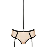 Atelier Amour Unbearable Lightness Skin - Open Brief with Detachable Harness - Avec Amour Sexy Lingerie