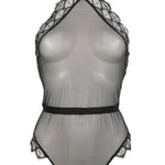 Atelier Amour Mystic Shadow Body - Black See-Through Bodysuit - See-Through Lingerie - Avec Amour Sexy Lingerie