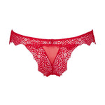 Atelier Amour Desire (Rouge) Tanga - Red Lace Thong - Avec Amour Sexy Lingerie