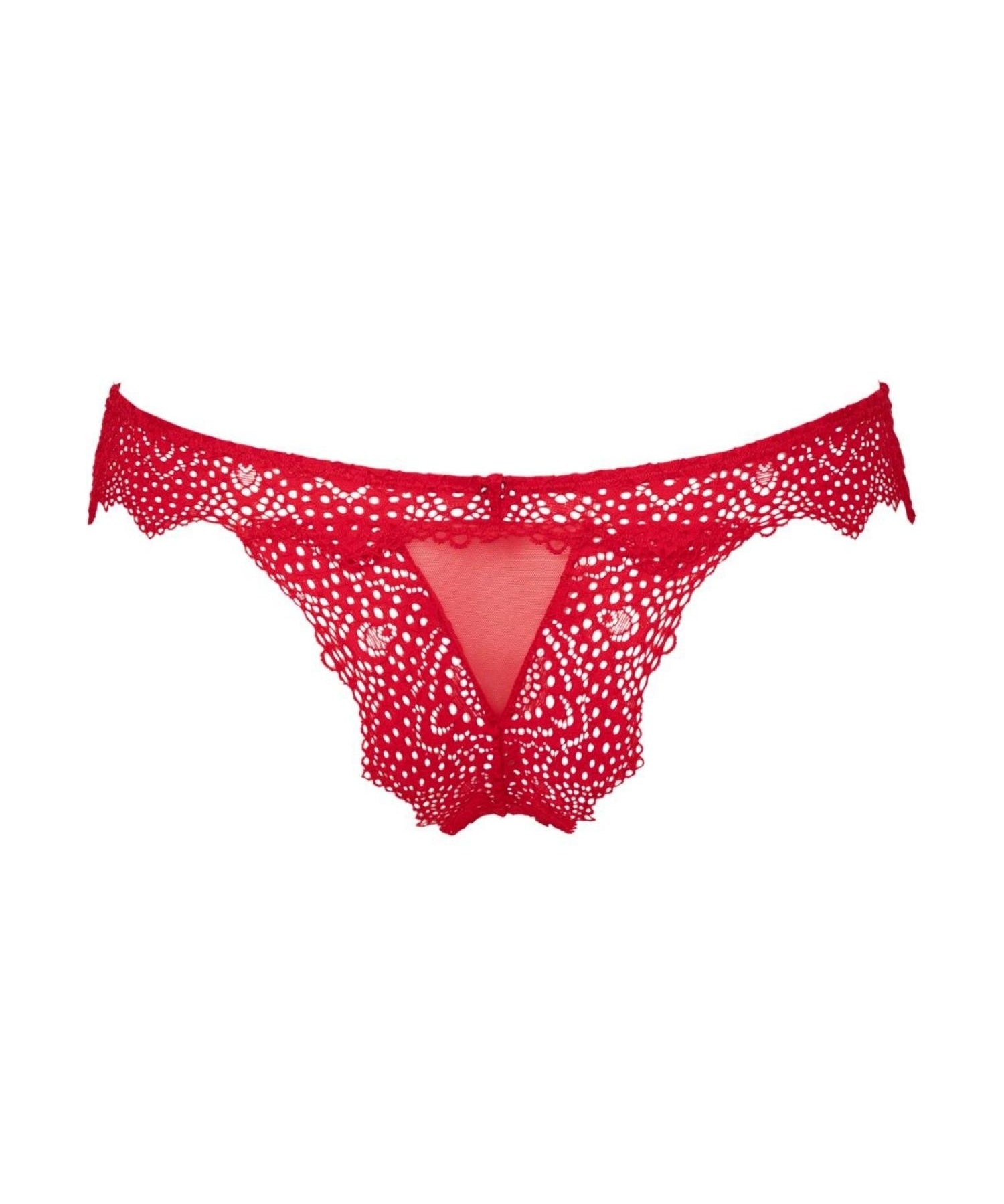 Atelier Amour Desire (Rouge) Tanga - Red Lace Thong - Avec Amour Sexy Lingerie