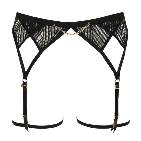 Swirl Suspender Black, Lingerie Sets, Accessories