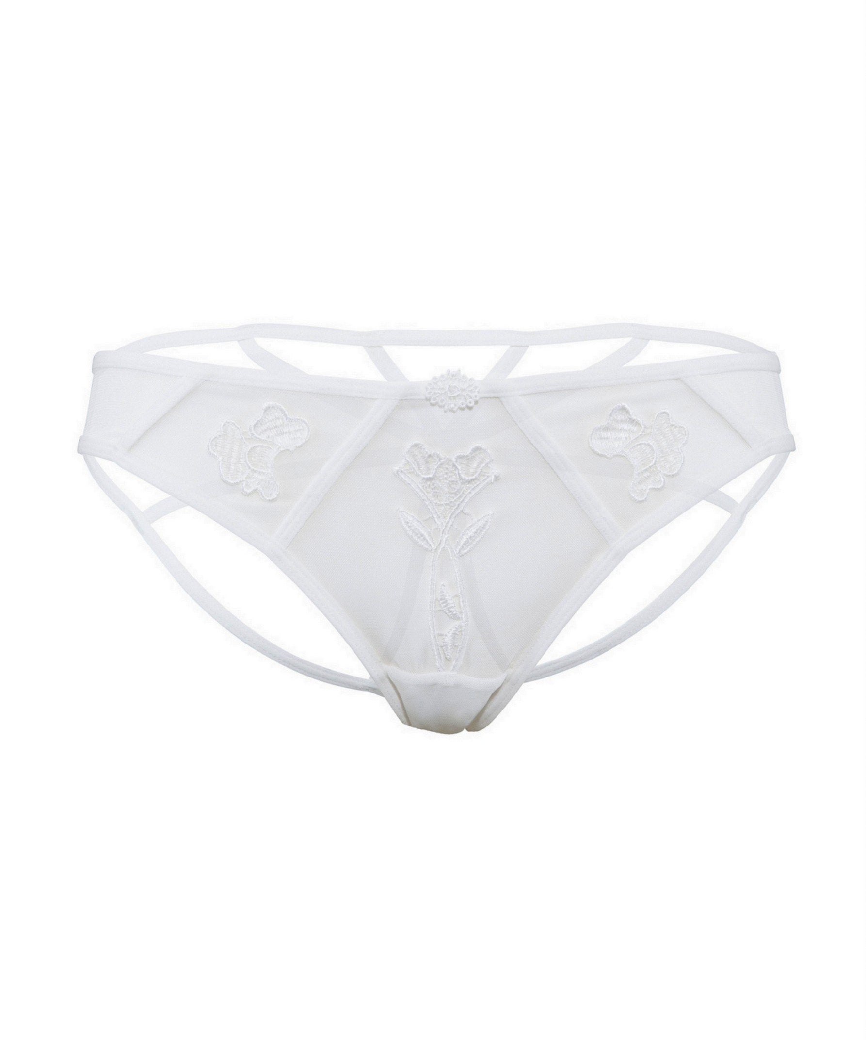 Nova Ouvert Brief (Ivory)-Bottoms-Bluebella-AvecAmourLingerie
