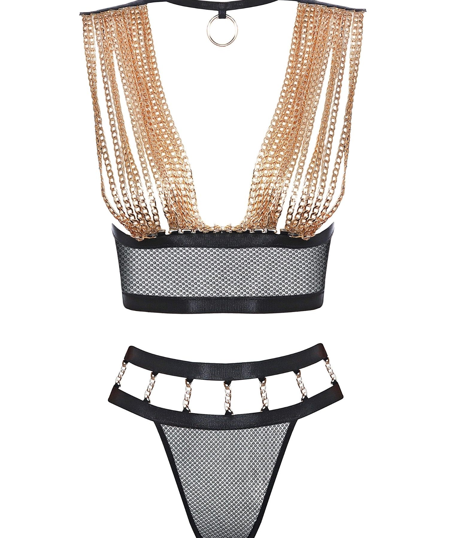 Baed Stories Golden Army Collection - Golden Force Erotic Lingerie Set - Sexy Lingerie