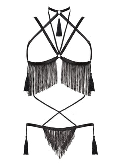 Baed Stories Lady Night Collection - Night Of Enticements - Erotic BDSM Sexy Harness Lingerie Set