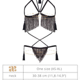 Baed Stories Lady Night Collection - Night Of Enticements - Erotic BDSM Sexy Harness Lingerie Set