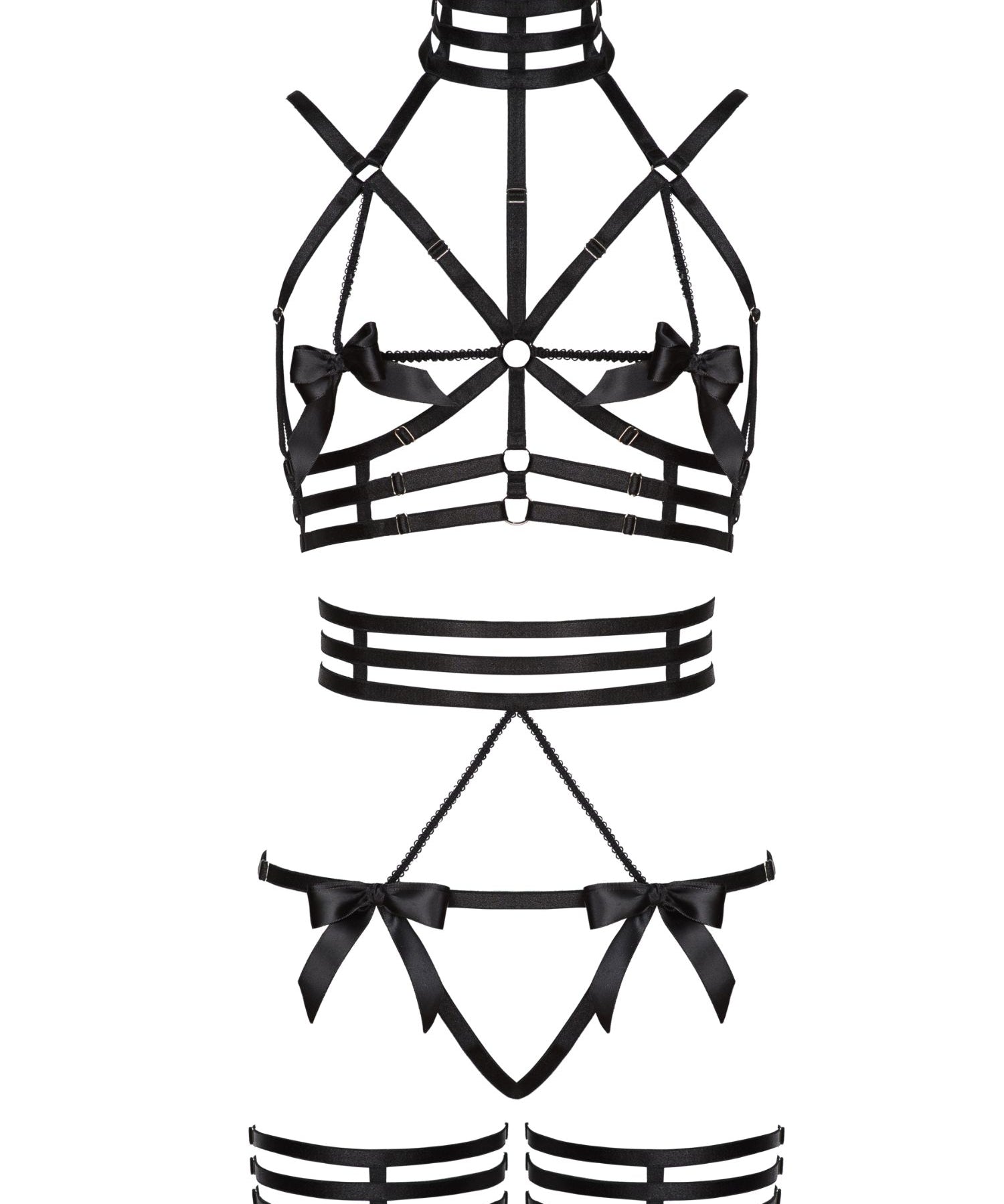 Baed Stories Lady Night Collection - Night Of Secrets - Erotic BDSM Lingerie Set 