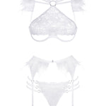 Baed Stories White Angel Role-Playing Cupless Lingerie Set | Avec Amour Sexy Lingerie