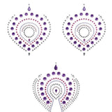 Bijoux Indiscrets Flamboyant Body Jewellery (Purple/Pink) - Nipple Sticker, Nipple Cover | Avec Amour Lingerie Accessory