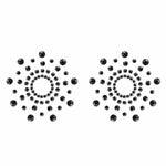 Bijoux Indiscrets Mimi Black Rhinestone Pasties - Nipple Stickers - Lingerie Accessories