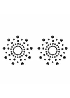 Bijoux Indiscrets Mimi Black Rhinestone Pasties - Nipple Stickers - Lingerie Accessories