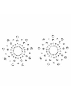 Bijoux Indiscrets Mimi Silver Rhinestone Pasties - Nipple Stickers - Lingerie Accessories