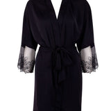 Bluebella Alanna Kimono (Black) - Luxury Loungewear | Avec Amour Lingerie