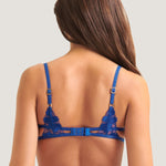 Bluebella Colette Bra - Underwired Blue Embroidery Bra | Avec Amour Sexy Lingerie