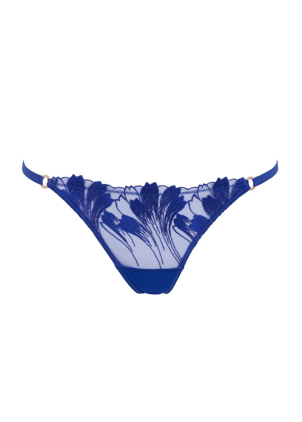 Bluebella Colette Brief - Blue Embroidery | Avec Amour Sexy Lingerie
