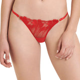 Bluebella Colette Brief (Tomato Red) - Embroidery Lace Underwear | Avec Amour Sexy Lingerie