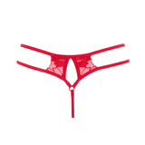 Bluebella Colette Thong (Tomato Red) - Embroidery Lace Underwear | Avec Amour Sexy Lingerie