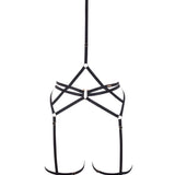 Bluebella Estelle Suspender Harness (Black) - Avec Amour Sexy Lingerie