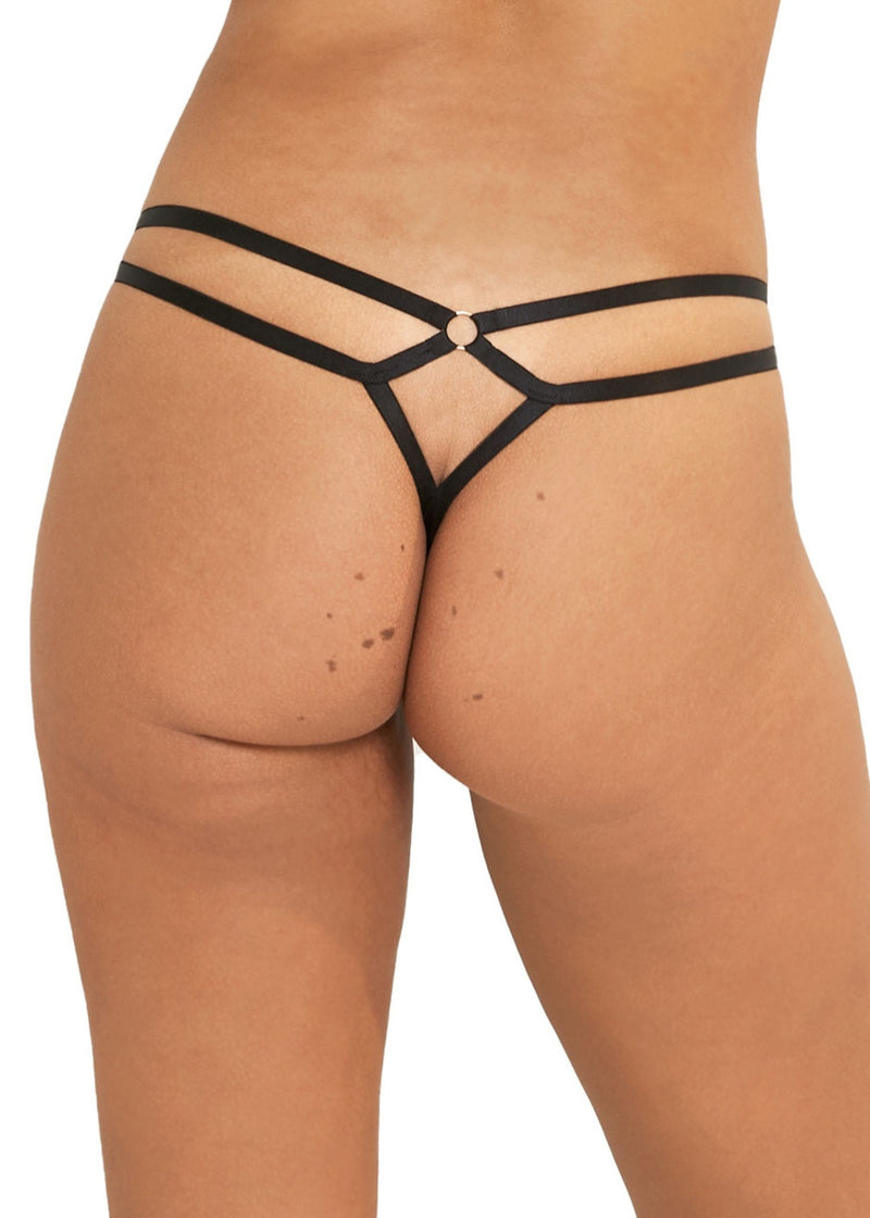 Bluebella Estelle Thong (Black) - Avec Amour Sexy Lingerie