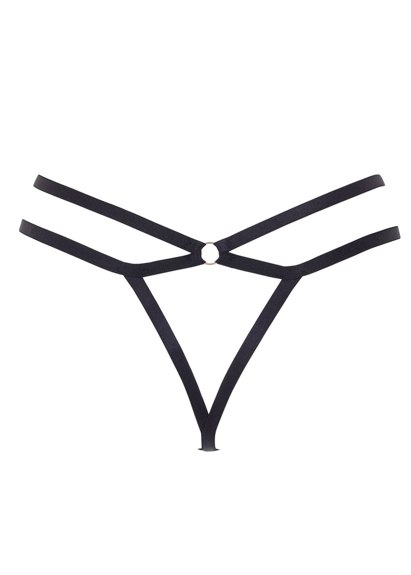 Bluebella Estelle Thong (Black) - Avec Amour Sexy Lingerie