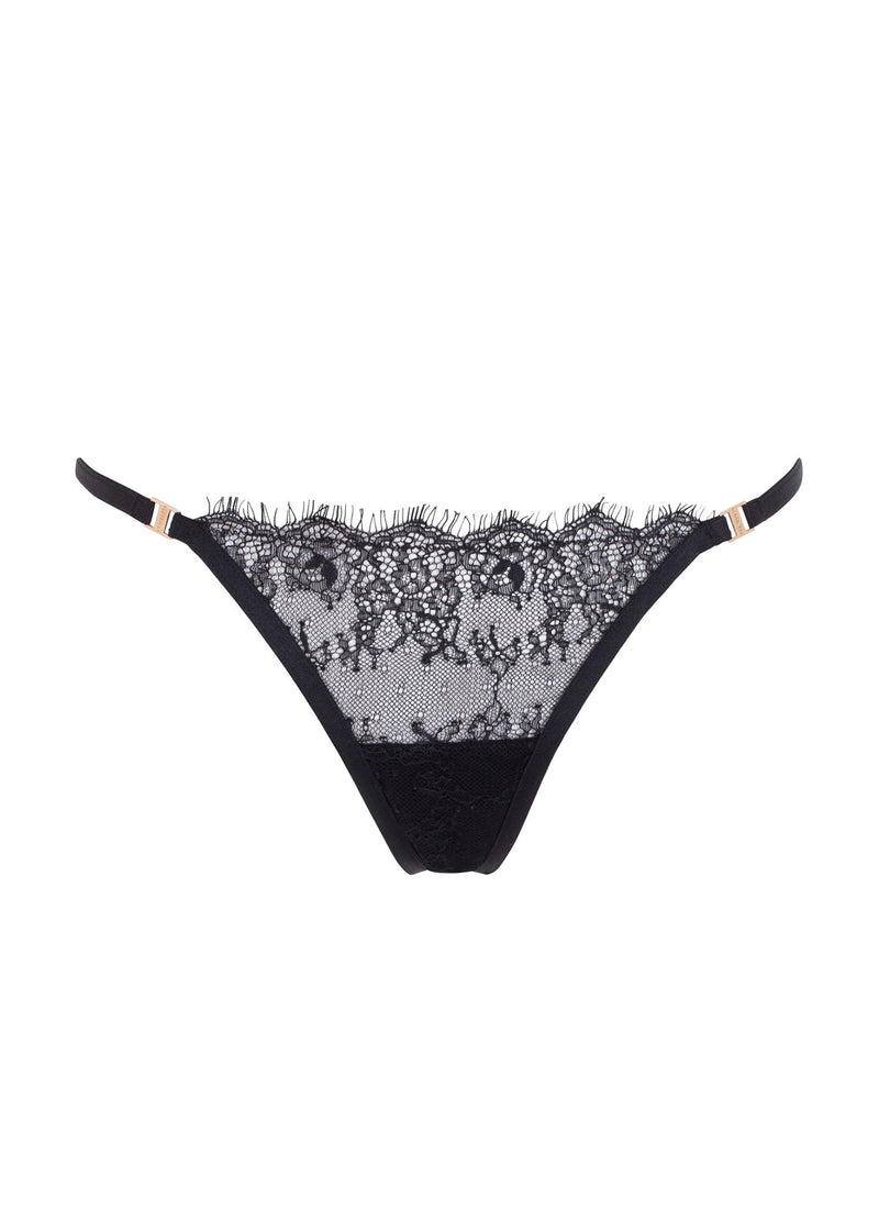 Bluebella Grace Thong - Black Lace G-String | Avec Amour Sexy Lingerie