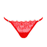 Bluebella Grace Thong (Tomato Red) - Red Lace G-String | Avec Amour Sexy Lingerie