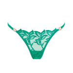 Bluebella Isadora Brief (Columbia Green) - Lace Embroidery Underwear | Avec Amour Luxury Lingerie