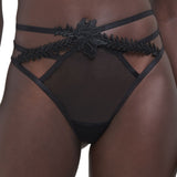 Bluebella Lennon Embroidery High-Waist Thong - Sexy Lingerie