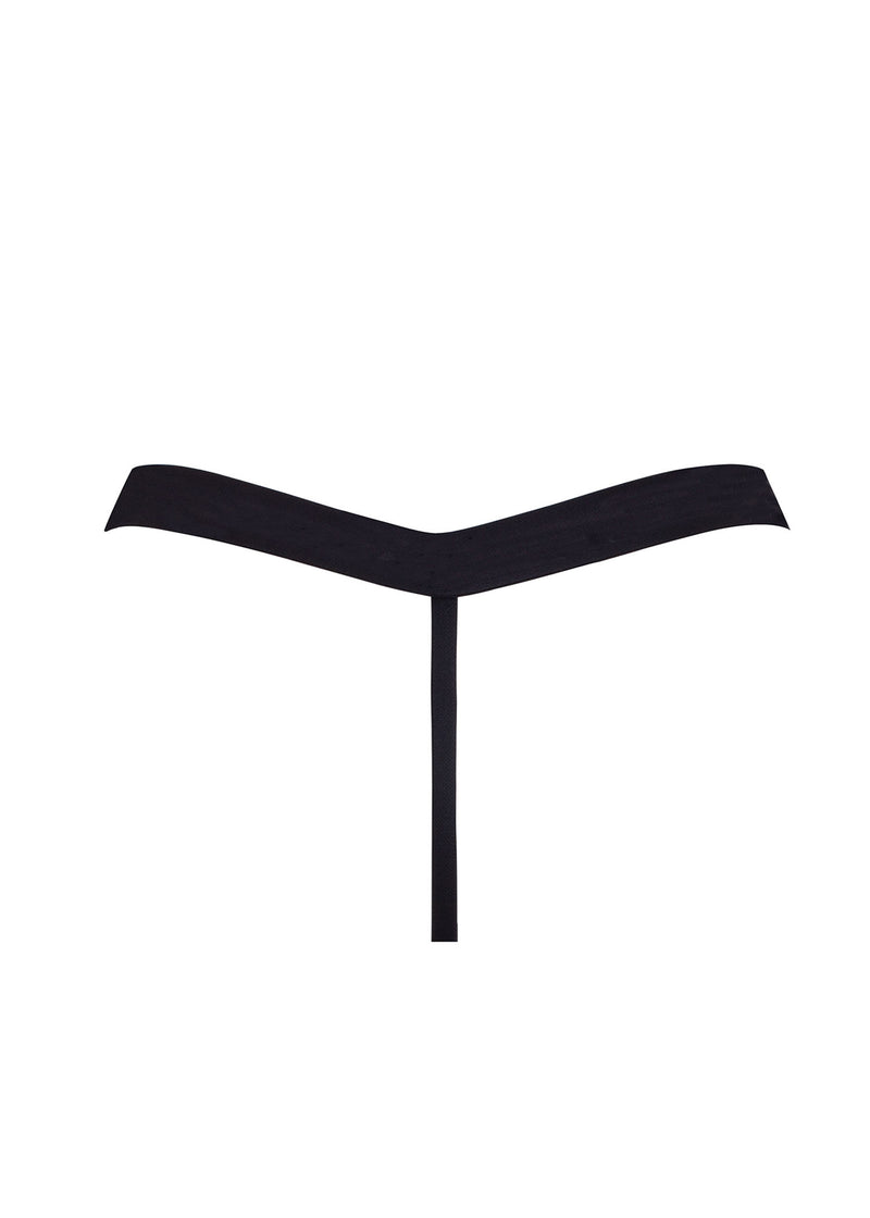 Bluebella Mandra Thong (Black) - Bondage Underwear | Avec Amour Sexy Lingerie
