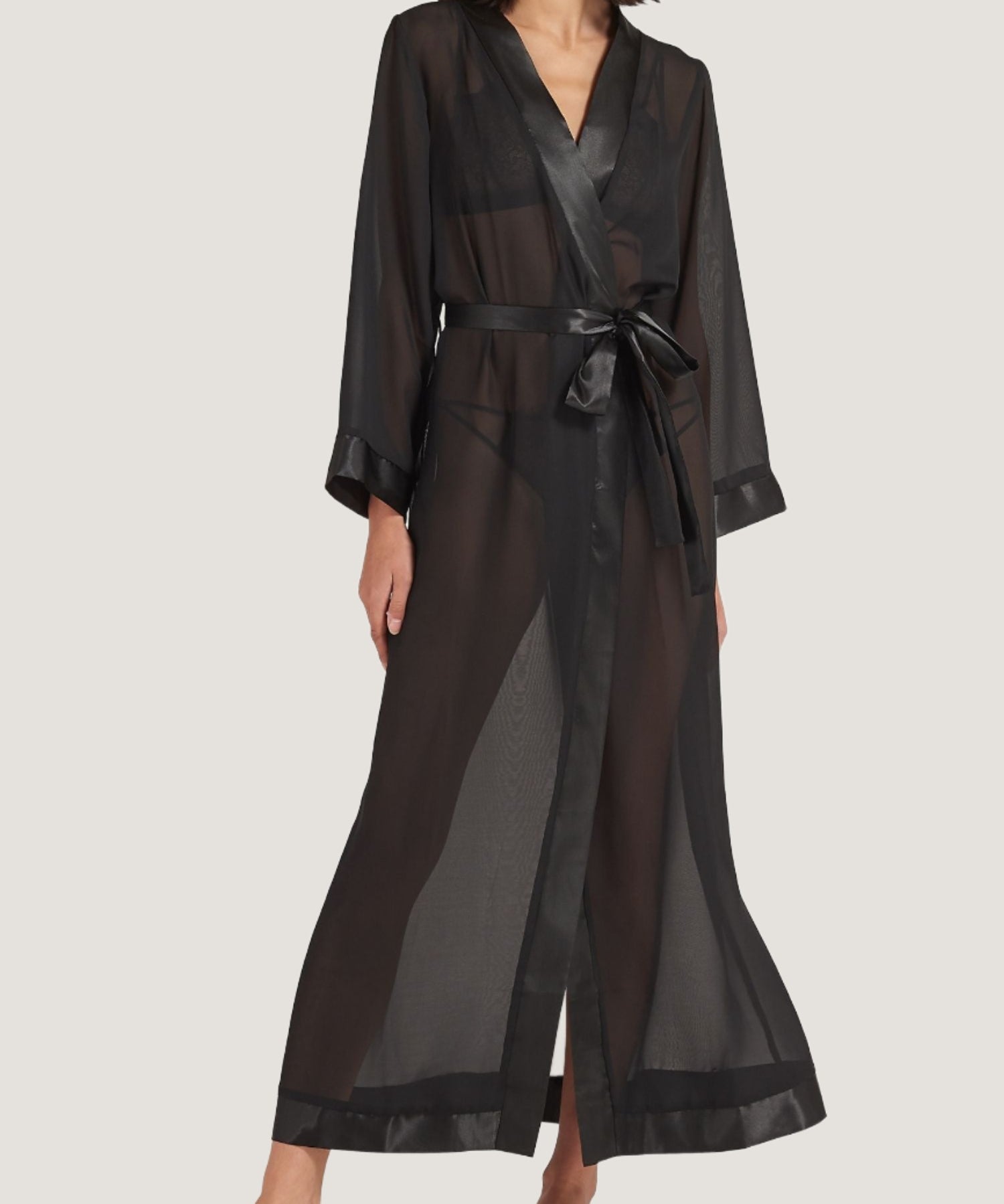 Bluebella Marcella Long Kimono - Silk Mesh Luxury Lingerie, Sexy Lingerie - Avec Amour Online Boutique