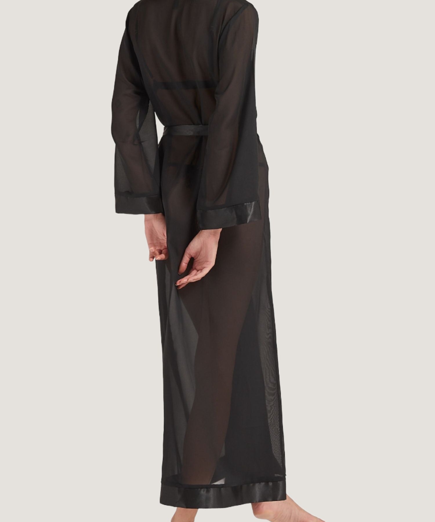 Bluebella Marcella Long Kimono - Silk Mesh Luxury Lingerie, Sexy Lingerie - Avec Amour Online Boutique