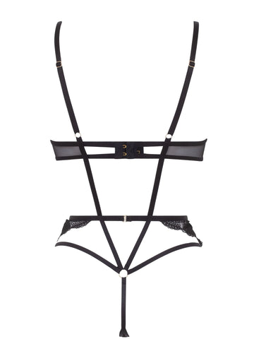 Bluebella - Marseille Wired Thong Bodysuit Black 36B