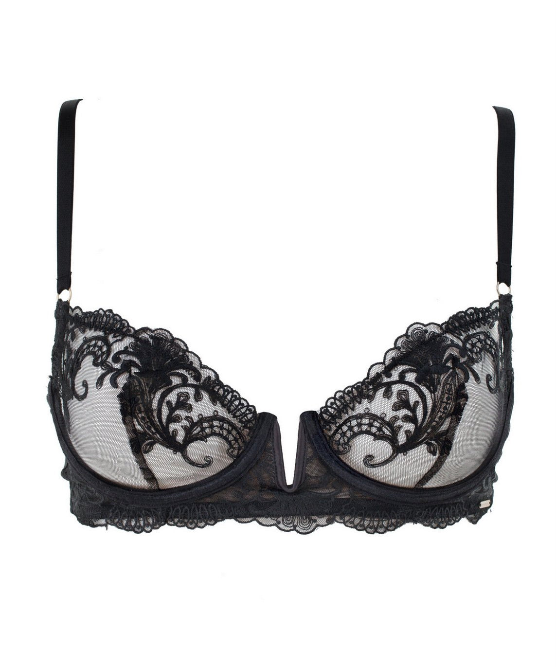 Bluebella Marseille Black Underwire Lace Embroidery Bra