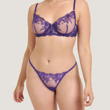 Bluebella Marseille Bra (Heliotrope Purple) - Underwired Embroidery Lace | Avec Amour Luxury Lingerie