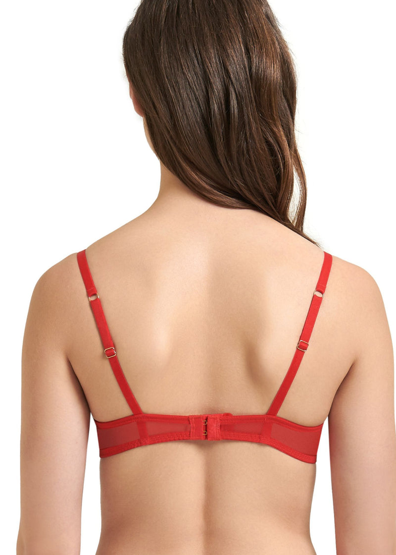 Bluebella Marseille Underwired Bra (Tomato Red) - Superfine Embroidery Lace | Avec Amour Luxury Lingerie
