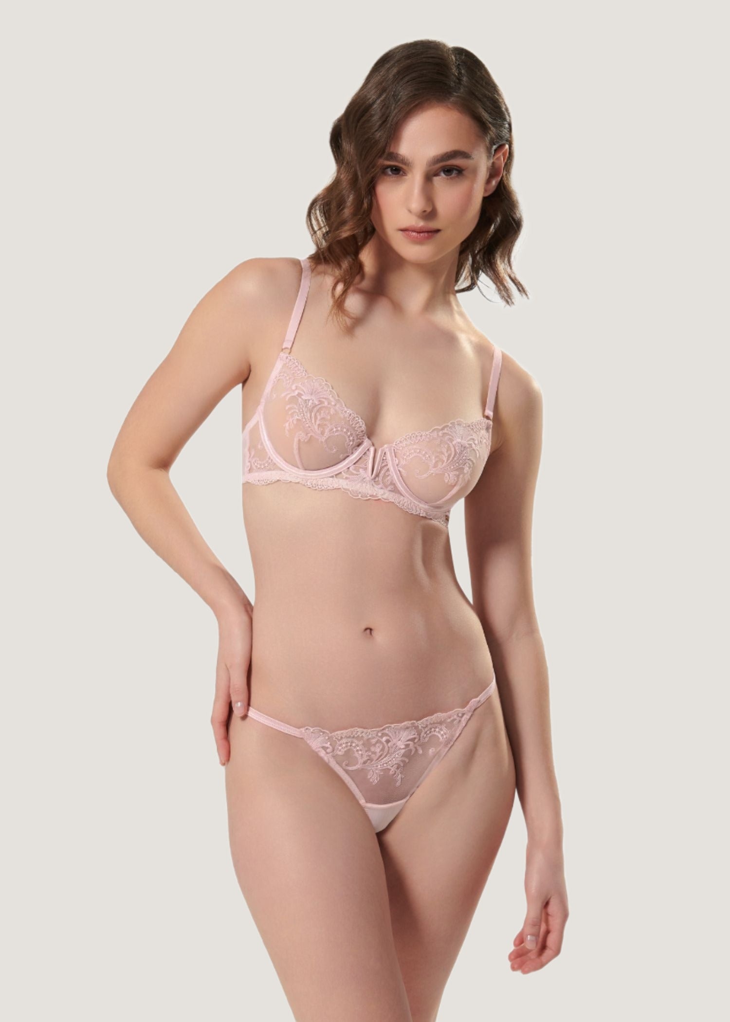 Bluebella Marseille Brief (Pale Pink) | Avec Amour Lingerie