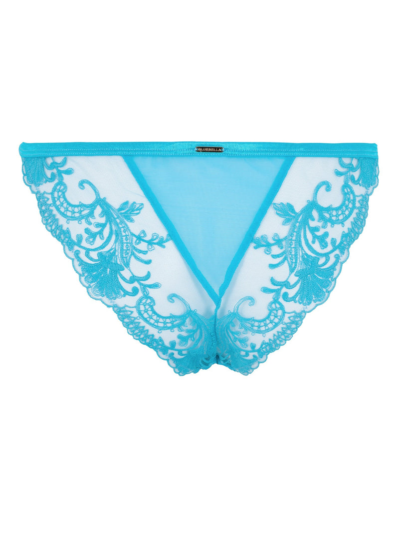 Bluebella Marseille Brief (Peacock Blue) - Lace Panty | Avec Amour Sexy Lingerie