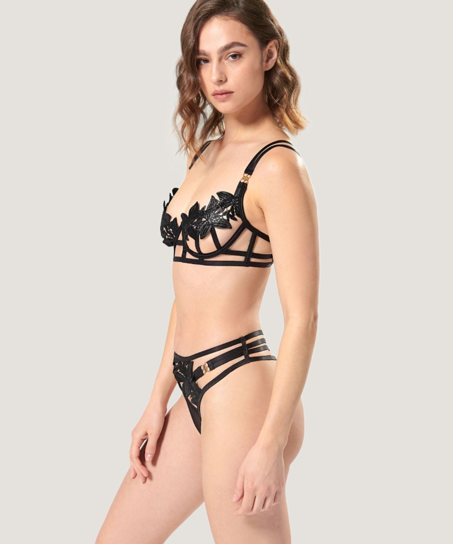 Bluebella Ophelia Wired Bra (Black) | Avec Amour Sexy Lingerie
