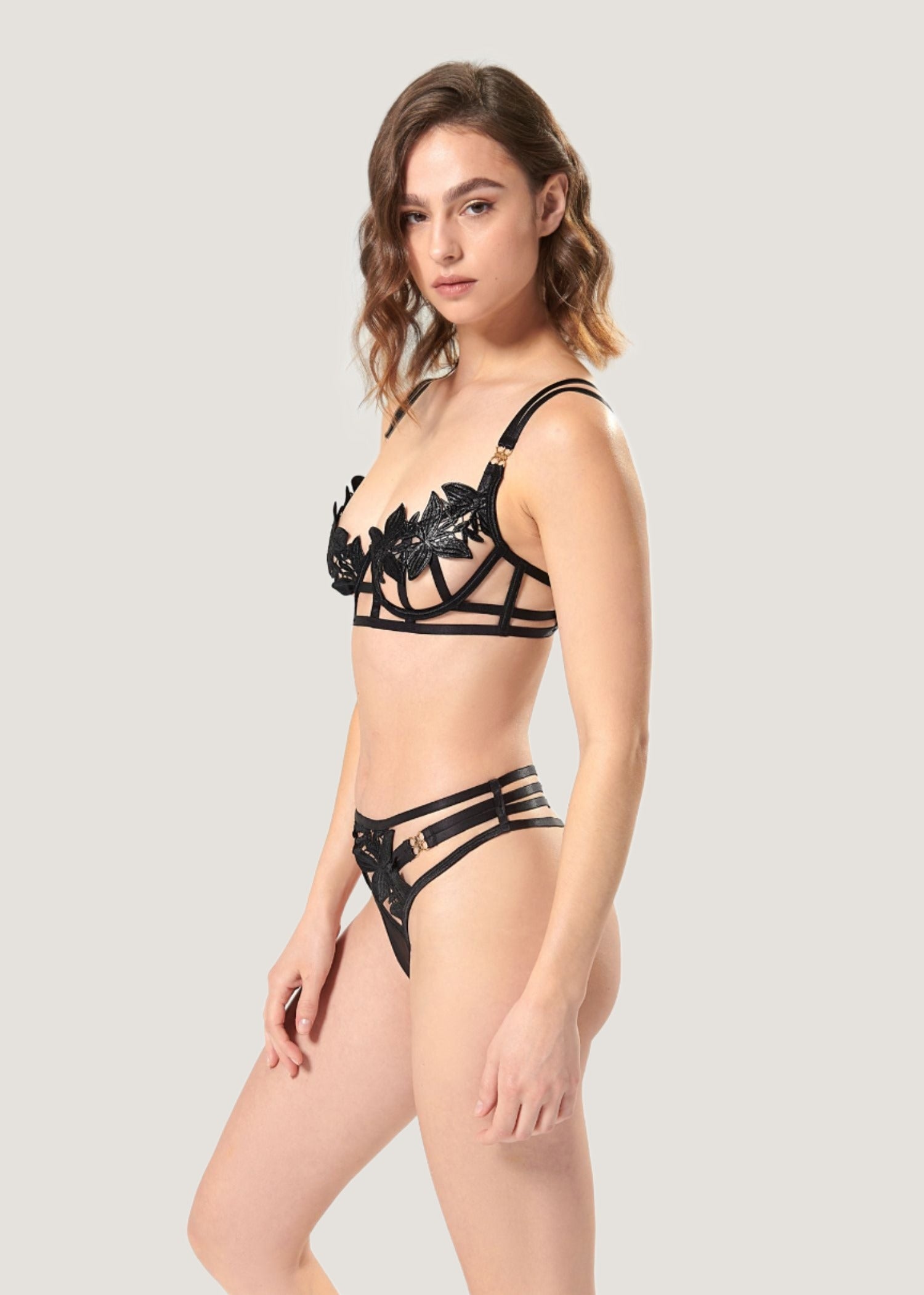 Bluebella Ophelia Wired Bra (Black) | Avec Amour Sexy Lingerie