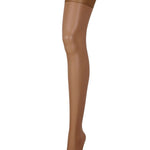 Bluebella Plain Top Stockings (Caramel) - Avec Amour Lingerie Sexy Hosiery, Stockings