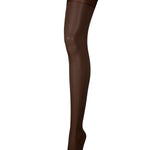 Bluebella Plain Top Stockings (Berry) - Avec Amour Lingerie Sexy Hosiery, Stockings
