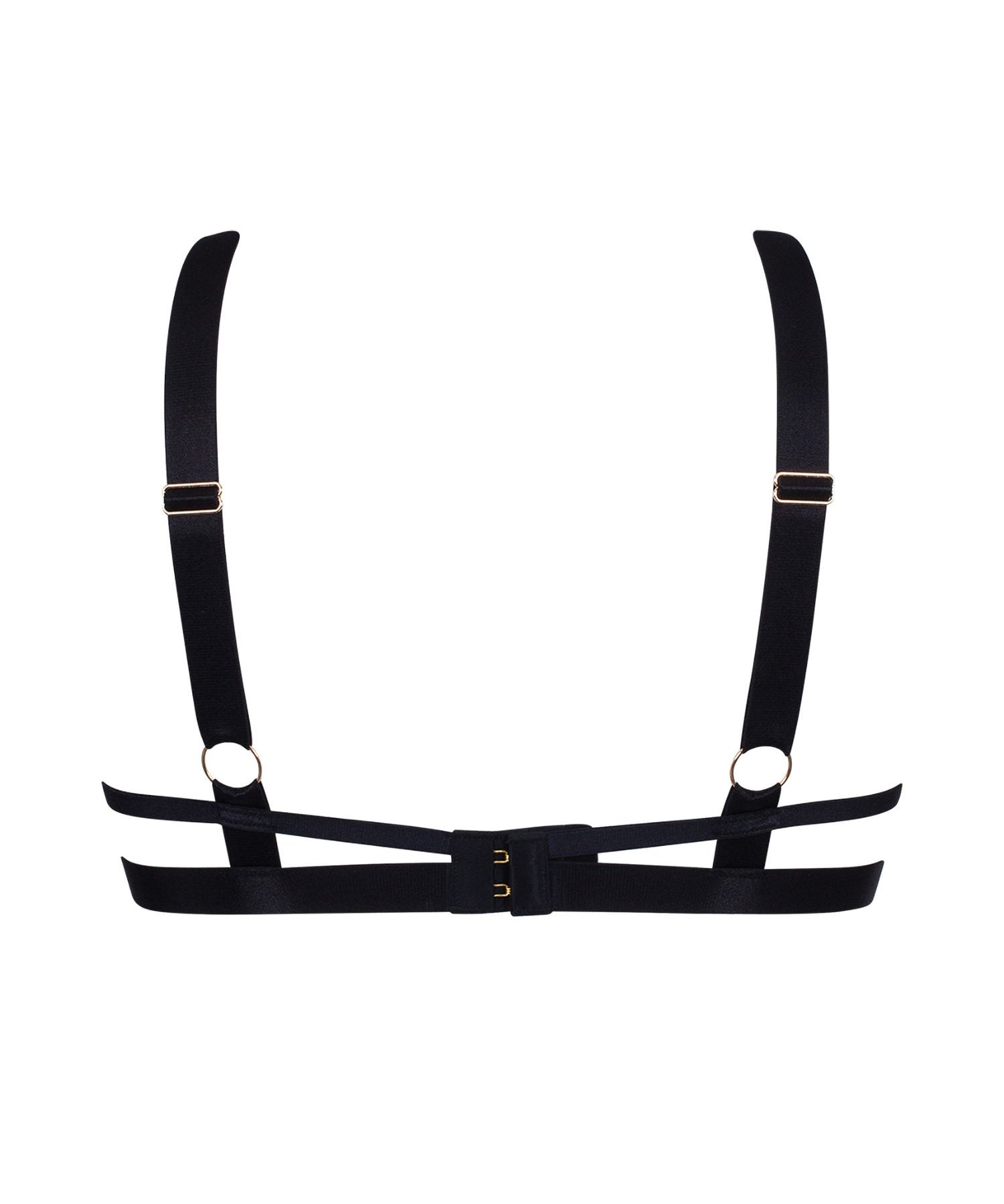 Bluebella Salma Open Wired Bra (Black) | Avec Amour Sexy Lingerie