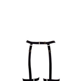Bluebella Slade Black Suspender with Detachable Harness - Sexy Lingerie