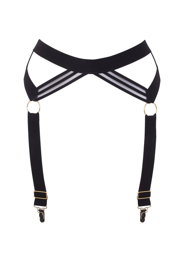 Bluebella Sutton Suspender Belt (Black) | Avec Amour Sexy Lingerie