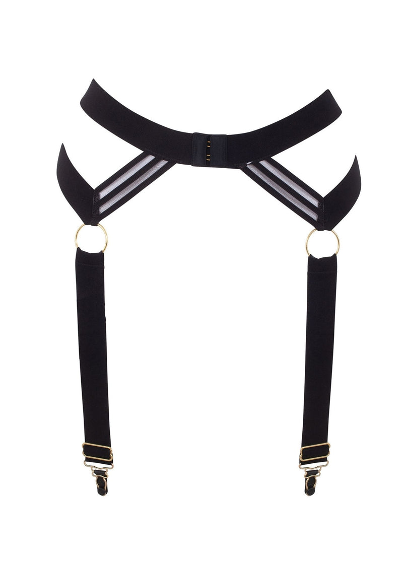 Bluebella Sutton Suspender Belt (Black) | Avec Amour Sexy Lingerie