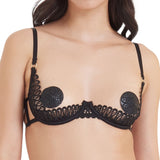 Bluebella Tallulah (Black) Nipple Pasties - Embroidery Nipplets - Lingerie Fashion Accessory | Avec Amour Sexy Lingerie